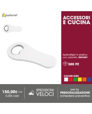Apribottiglie e svita-tappi a forma di tappo in ABS e metallo con magneti